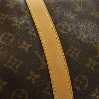 Louis Vuitton Monogram Keepall Bandouliere 50 Boston Bag Brown Leather — view 6