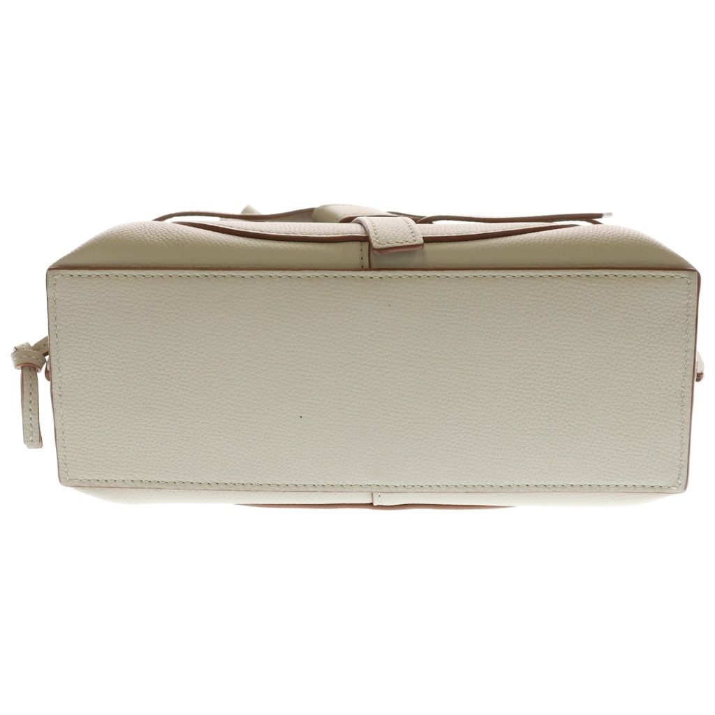 Loewe Gate Top Handle 2-Way Shoulder Bag Ivory Brown Leather Gold — view 5