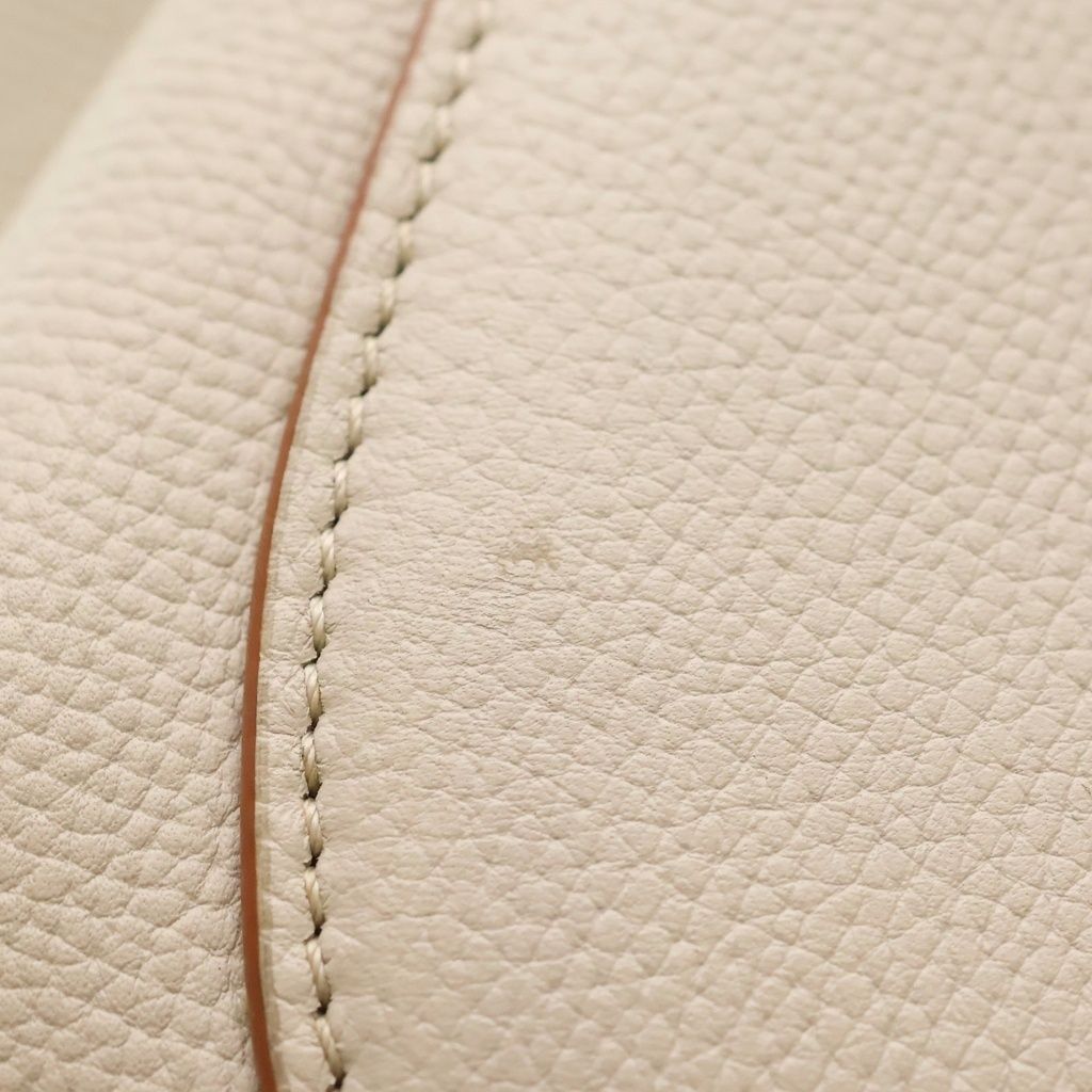 Loewe Gate Top Handle 2-Way Shoulder Bag Ivory Brown Leather Gold — view 7