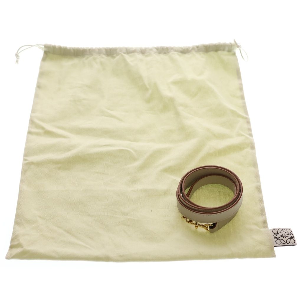 Loewe Gate Top Handle 2-Way Shoulder Bag Ivory Brown Leather Gold — view 8