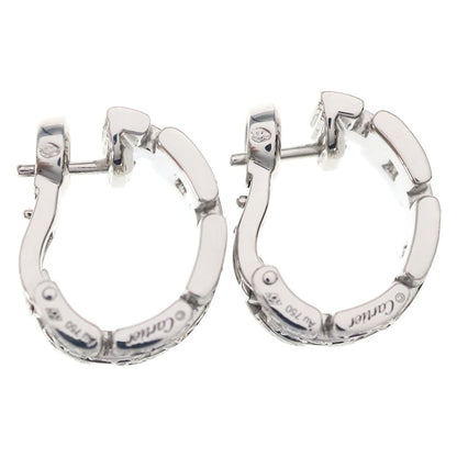 Cartier Maillon Panthere Earrings Triple Pave Diamond White Gold 18k — view 4
