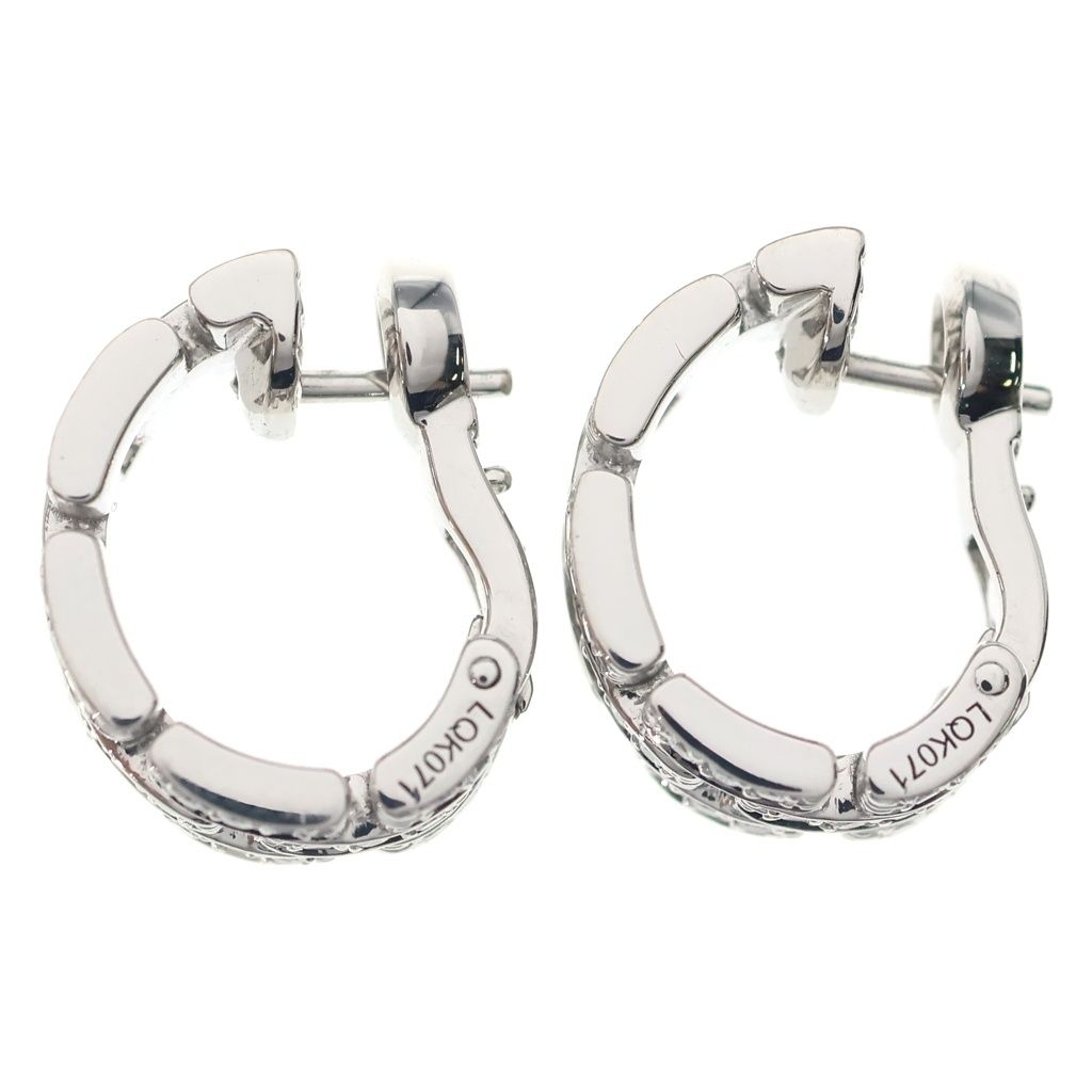 Cartier Maillon Panthere Earrings Triple Pave Diamond White Gold 18k — view 3