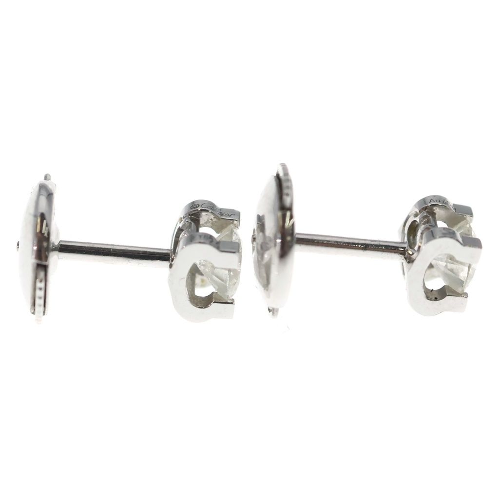 Cartier 18k C de Cartier Earrings White Gold — view 4