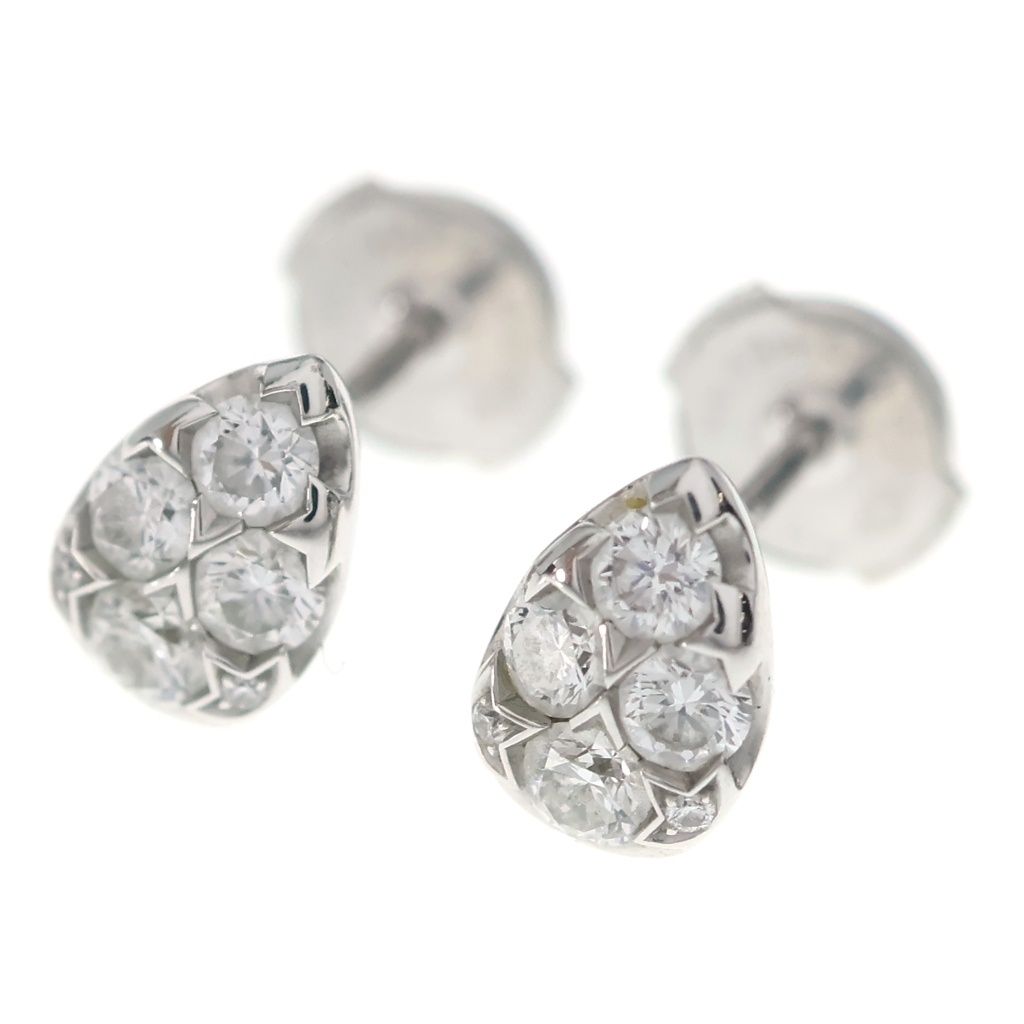 Cartier 18k Etincelle de Earrings Etain Cell White Gold