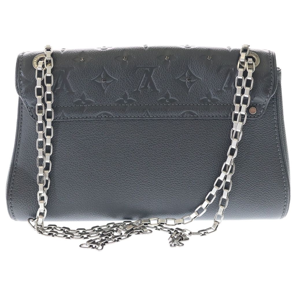 Louis Vuitton Monogram Empreinte Saint Germain PM Shoulder Bag Chain Dark Gray — view 2