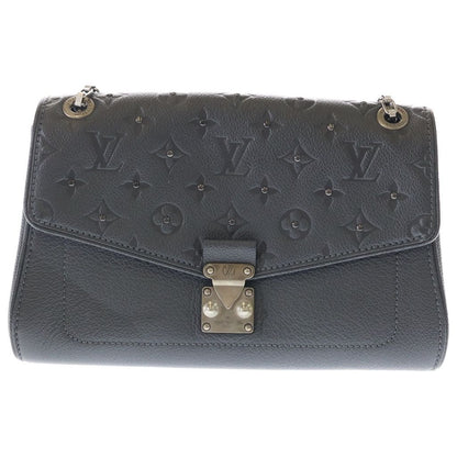 Louis Vuitton Monogram Empreinte Saint Germain PM Shoulder Bag Chain Dark Gray