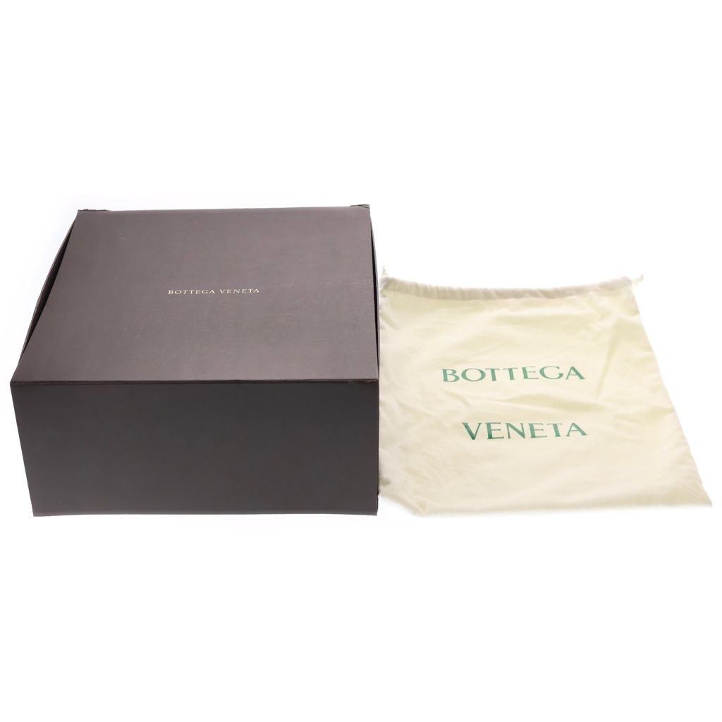 Bottega Veneta Maxi Intrecciato Top Handle Shoulder Bag Black Leather Silver — view 7