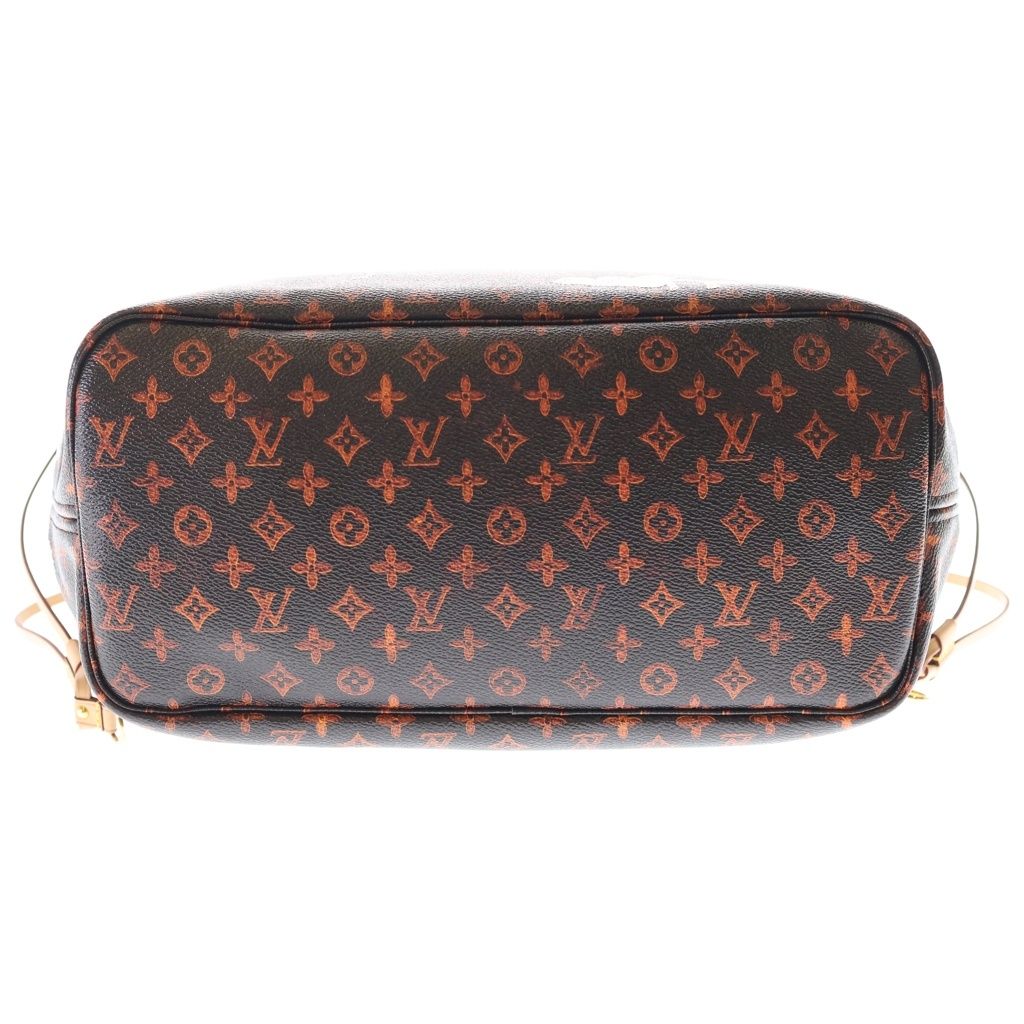 Louis Vuitton Catgram Neverfull MM Transformed Monogram Leather Hand Tote Gold — view 4