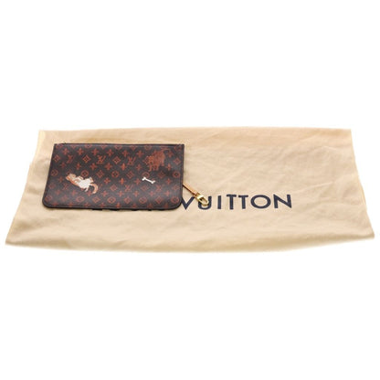Louis Vuitton Catgram Neverfull MM Transformed Monogram Leather Hand Tote Gold — view 6
