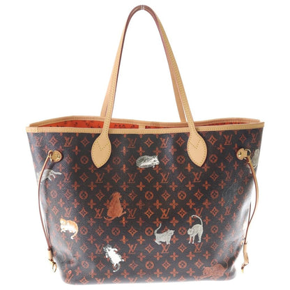 Louis Vuitton Catgram Neverfull MM Transformed Monogram Leather Hand Tote Gold — view 2