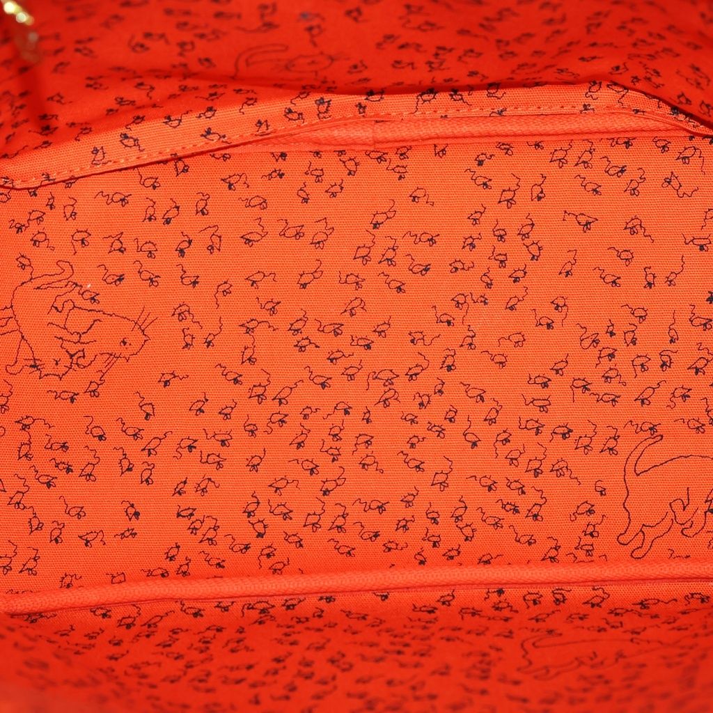 Louis Vuitton Catgram Neverfull MM Transformed Monogram Leather Hand Tote Gold — view 5
