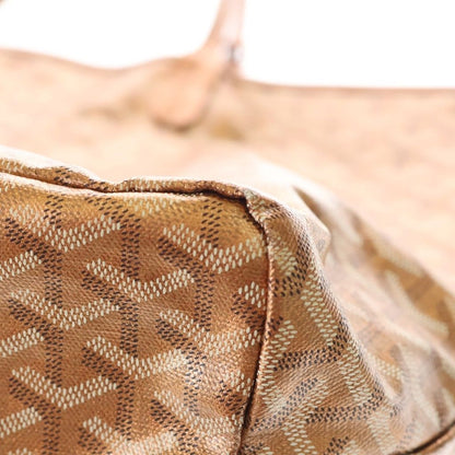 Goyard Limited Color Saint Louis PM Tote Blanc Metallic Orange Leather — view 7