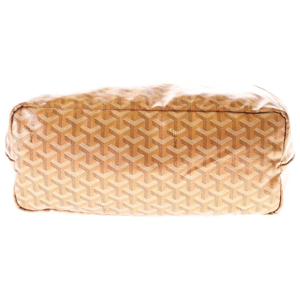 Goyard Limited Color Saint Louis PM Tote Blanc Metallic Orange Leather — view 4