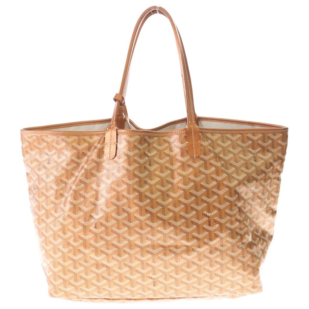 Goyard Limited Color Saint Louis PM Tote Blanc Metallic Orange Leather — view 2