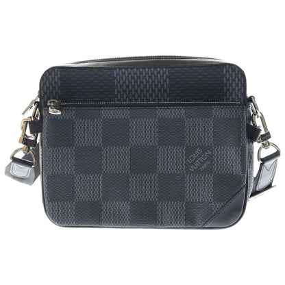 Louis Vuitton Damier Graphite Trio Messenger Bag Black Noir Silver