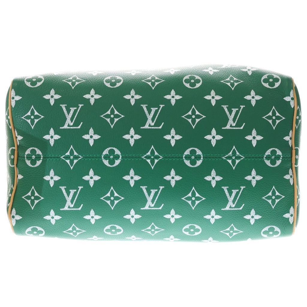 Louis Vuitton Monogram Speedy Bandouliere 32 2-Way Boston Bag Brown Green — view 4