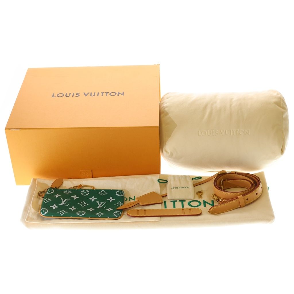 Louis Vuitton Monogram Speedy Bandouliere 32 2-Way Boston Bag Brown Green — view 6