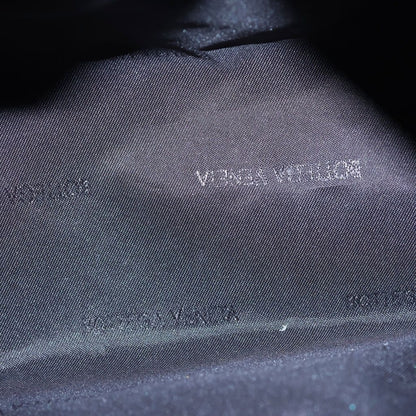 Bottega Veneta Intrecciato Lame Handbag Pouch Case Black Gold Leather — view 5