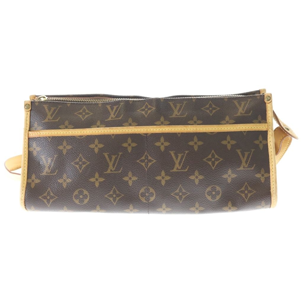 Louis Vuitton Monogram Popincourt Long Mini Shoulder Bag Brown Leather Gold