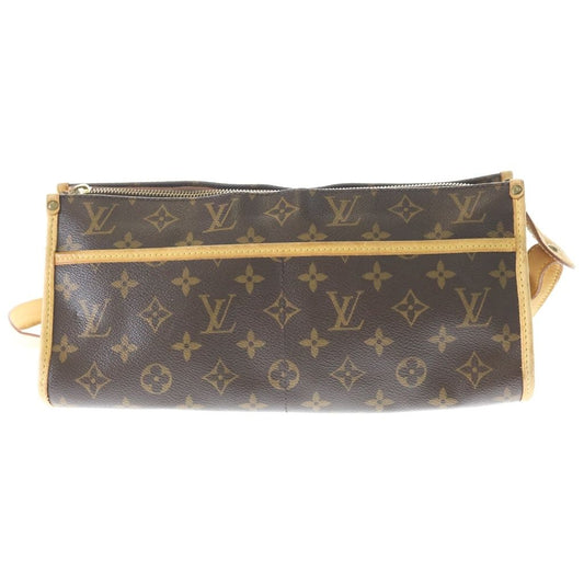 Louis Vuitton Monogram Popincourt Long Mini Shoulder Bag Brown Leather Gold