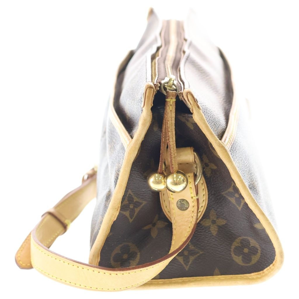 Louis Vuitton Monogram Popincourt Long Mini Shoulder Bag Brown Leather Gold — view 3