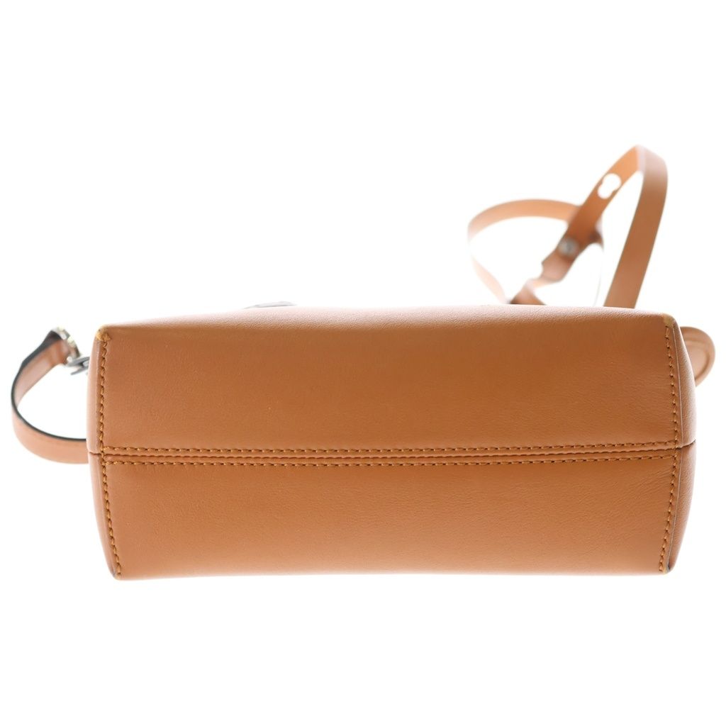 Fendi by the Way Small Mini Shoulder Bag Brown Leather Silver — view 4
