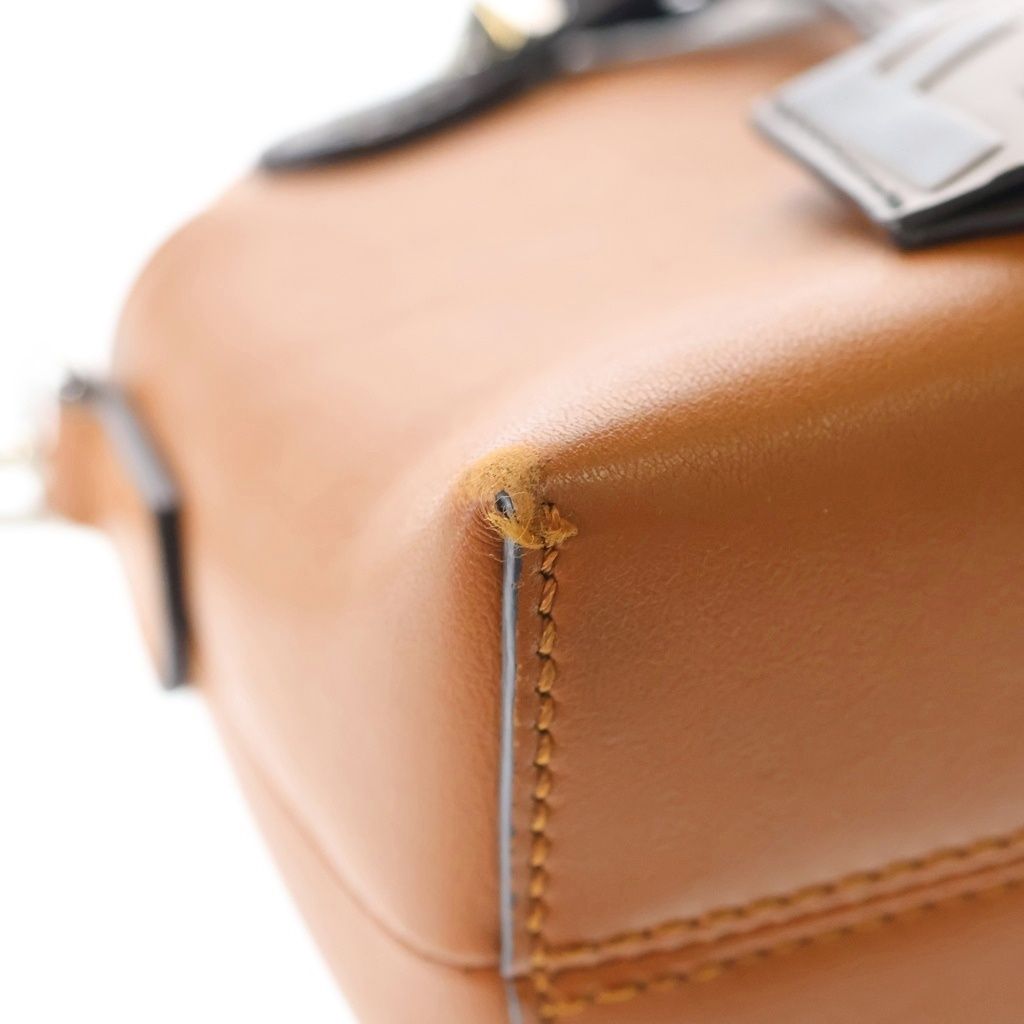 Fendi by the Way Small Mini Shoulder Bag Brown Leather Silver — view 6