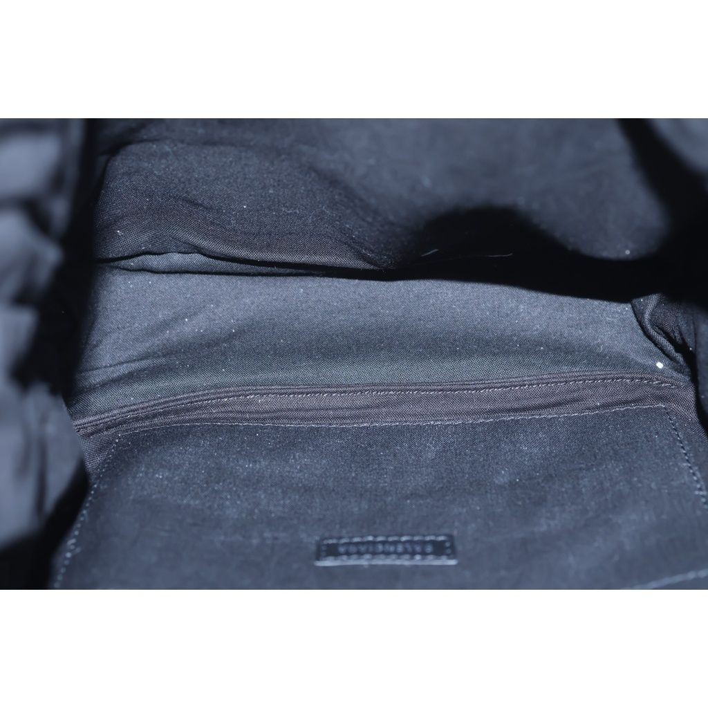 Balenciaga Monaco M Chain Shoulder Bag White Leather Silver — view 5