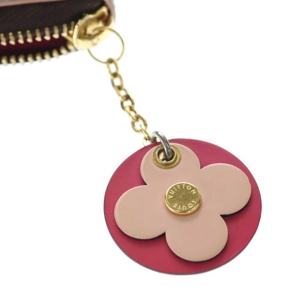 Louis Vuitton Portefeuille Clemence Flower Charm Monogram Leather Zippy Wallet — view 5