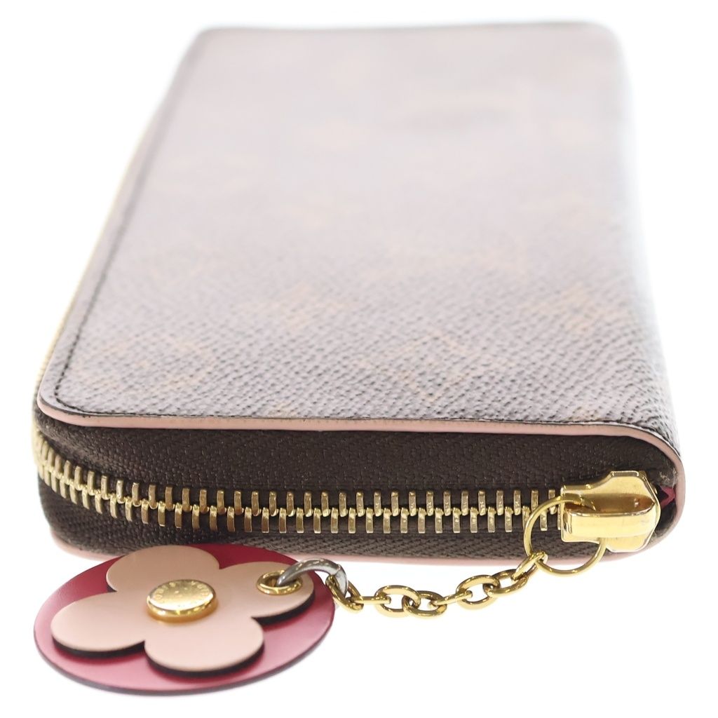 Louis Vuitton Portefeuille Clemence Flower Charm Monogram Leather Zippy Wallet — view 3