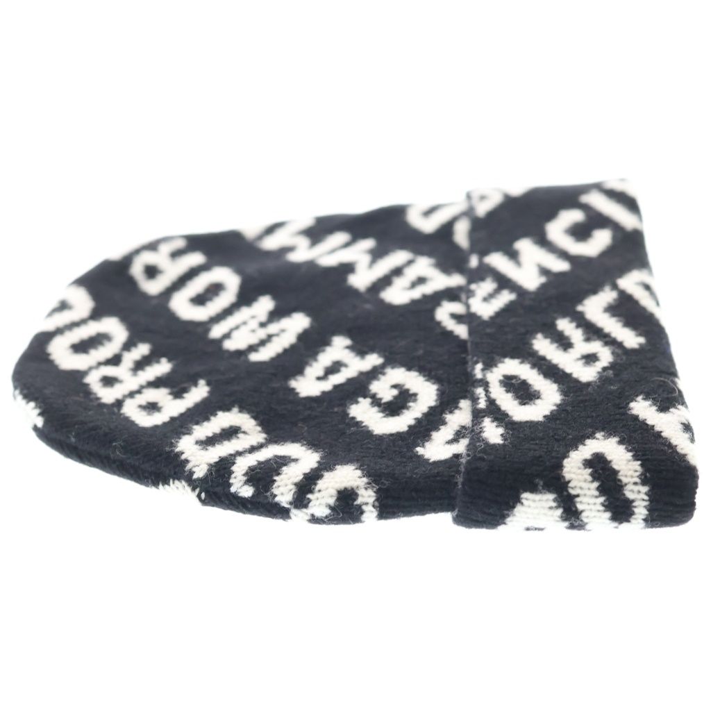 Balenciaga World Food Programme Beanie Knit Cap Hat Black — view 4