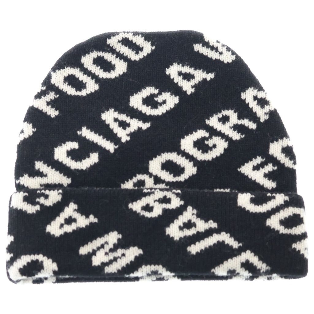 Balenciaga World Food Programme Beanie Knit Cap Hat Black — view 2