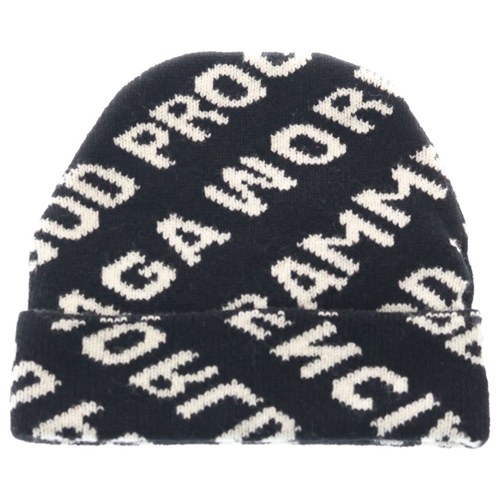 Balenciaga World Food Programme Beanie Knit Cap Hat Black