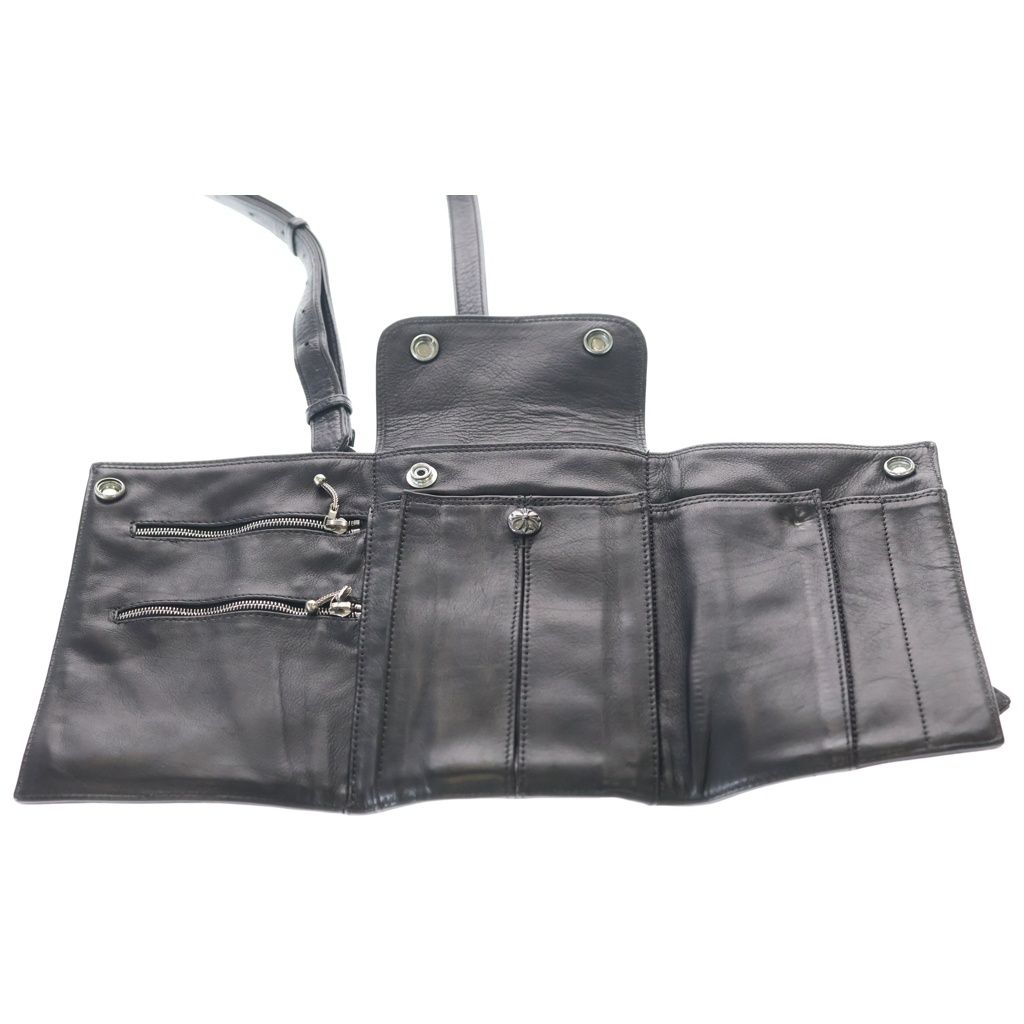 Chrome Hearts Scissor Case Cross Ball Clip Gunslinger Belt Leather Shoulder Bag — view 4