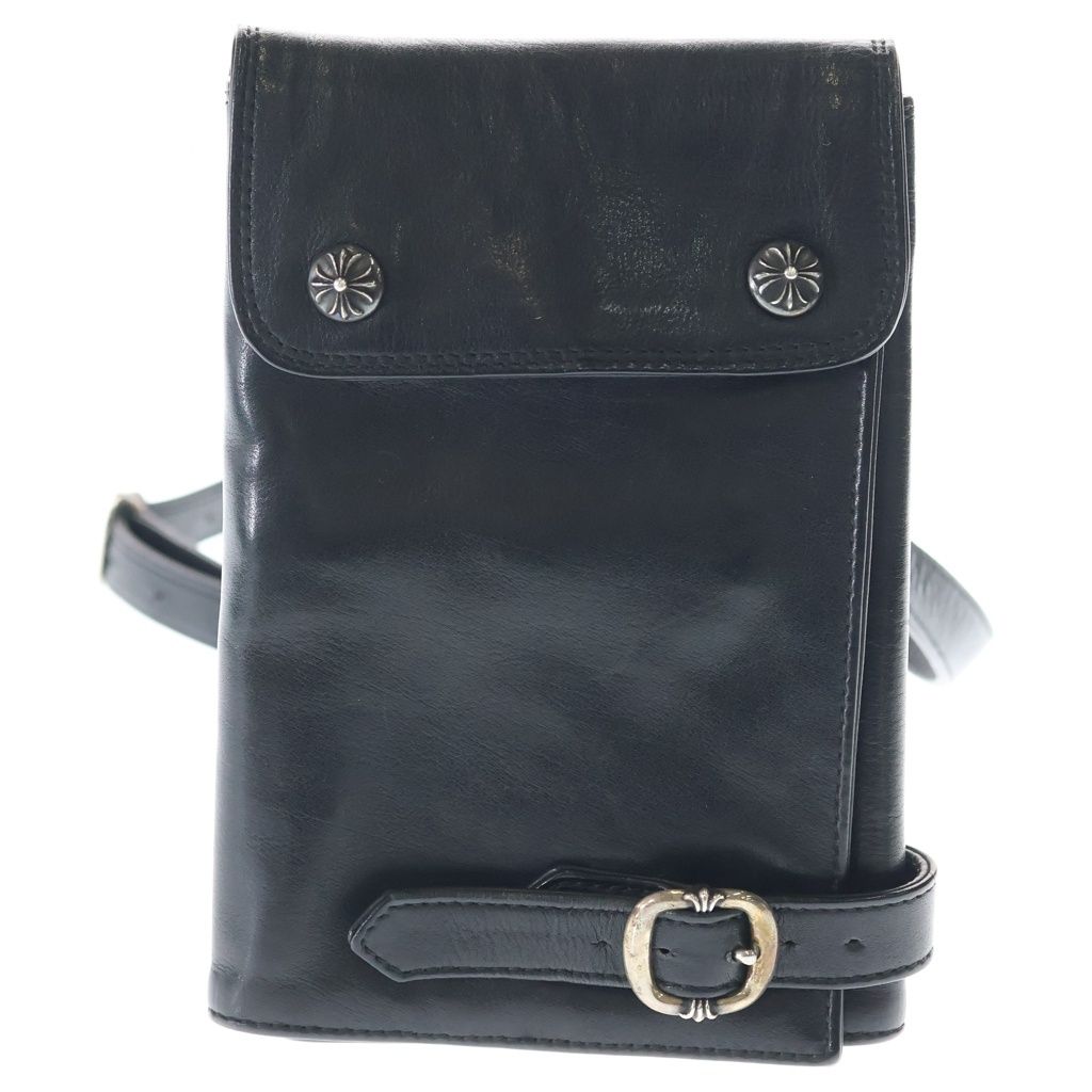 Chrome Hearts Scissor Case Cross Ball Clip Gunslinger Belt Leather Shoulder Bag
