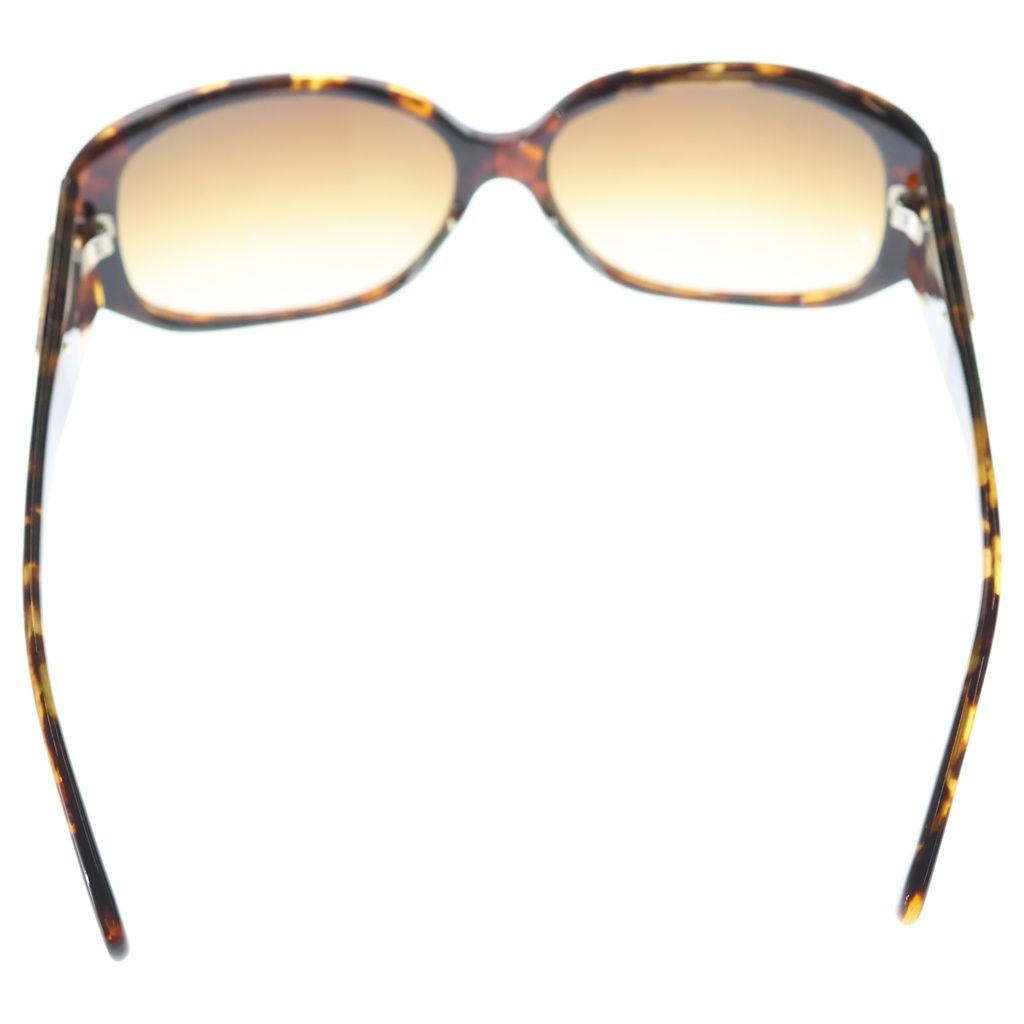 Prada Triangle Plate Sunglasses Brown Frame Gradient Lens 59 15 Gold Eyewear — view 2