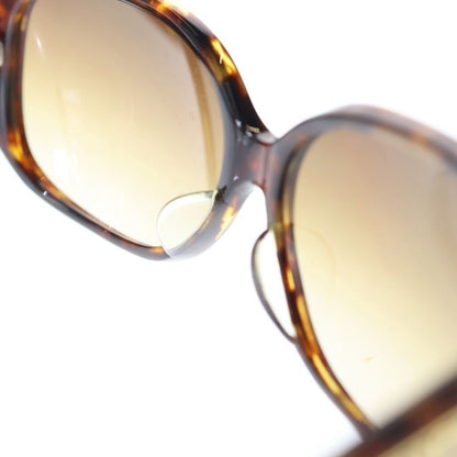 Prada Triangle Plate Sunglasses Brown Frame Gradient Lens 59 15 Gold Eyewear — view 5