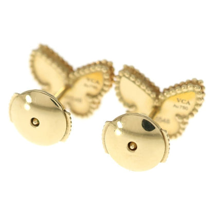 Van Cleef & Arpels Sweet Alhambra Mother of Pearl Papillon Earrings White Gold — view 2