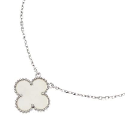 Van Cleef & Arpels Vintage Alhambra Necklace Pendant Chain Mother of Pearl