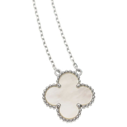 Van Cleef & Arpels Vintage Alhambra Necklace Pendant Chain Mother of Pearl — view 3