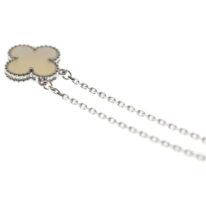 Van Cleef & Arpels Vintage Alhambra Necklace Pendant Chain Mother of Pearl — view 5