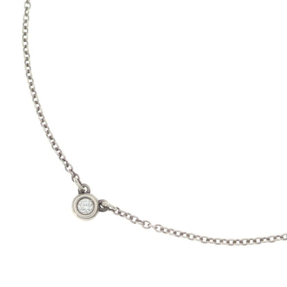 Tiffany & Co Elsa Peretti by the Yard Diamond Necklace Pendant Chain Silver