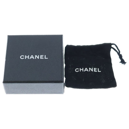 Chanel CC Logo Round Earrings Gold Black — view 6