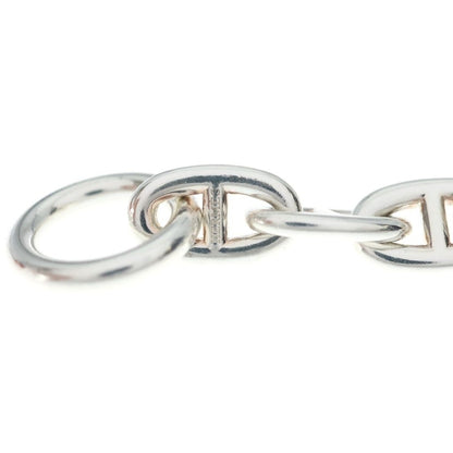 Hermes Chaine D'ancre TGM 11 Pieces Silver Chain Necklace — view 5
