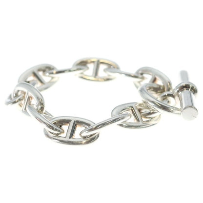 Hermes Chaine D'ancre TGM 11 Pieces Silver Chain Necklace — view 3
