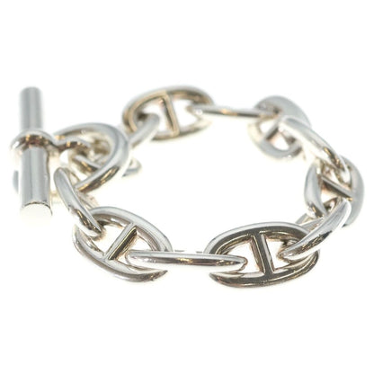Hermes Chaine D'ancre TGM 11 Pieces Silver Chain Necklace — view 4