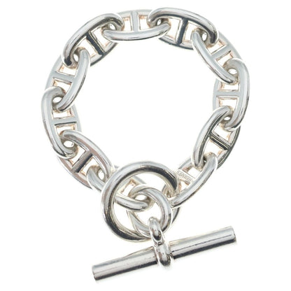 Hermes Chaine D'ancre TGM 11 Pieces Silver Chain Necklace
