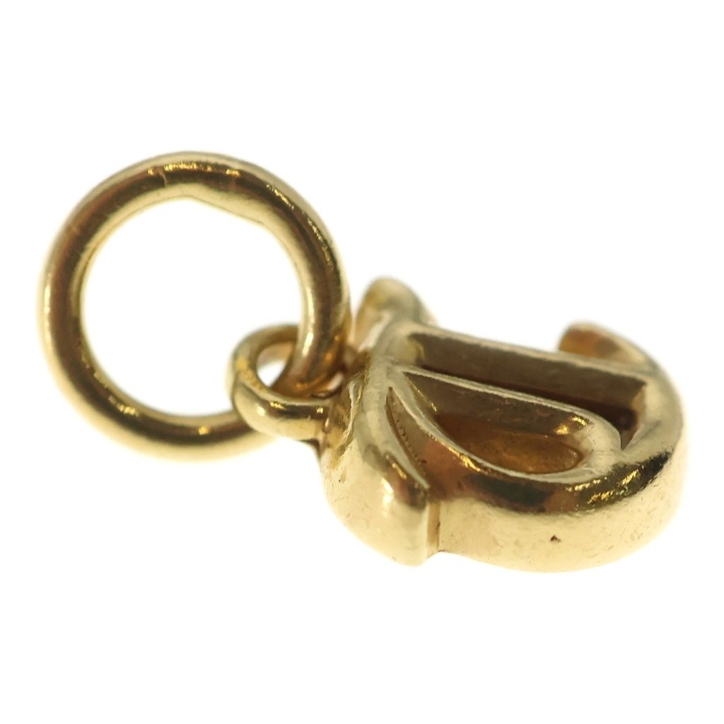 Chrome Hearts 22k Stack Alphabet T Charm Initial Necklace Top Gold — view 4
