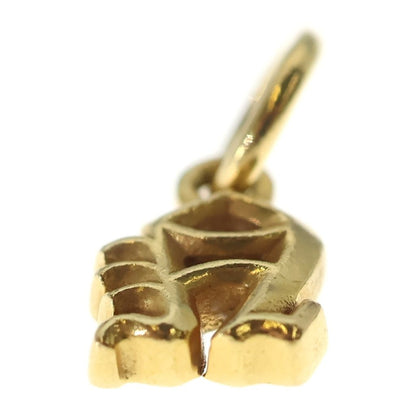 Chrome Hearts 22k Stack Alphabet Charm Initial Necklace Top Gold — view 5