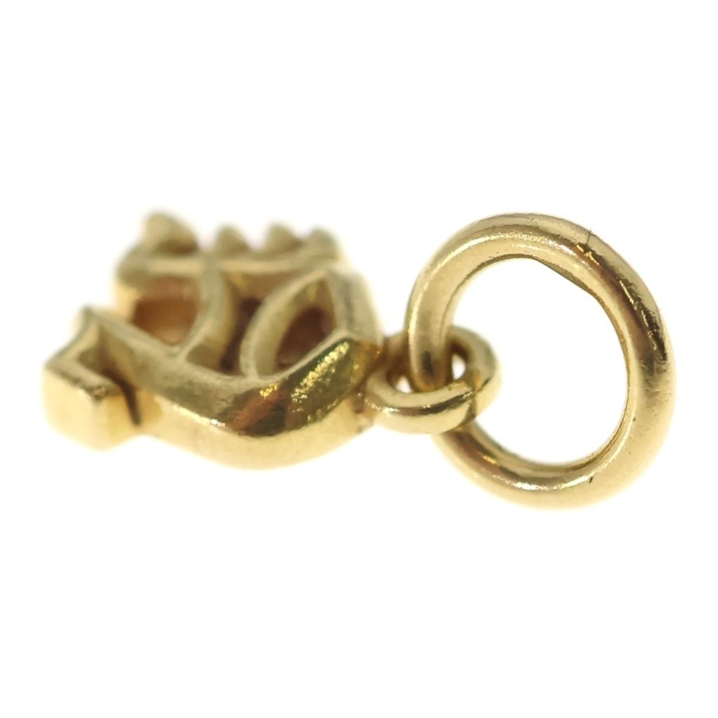 Chrome Hearts 22k Stack Alphabet Charm Initial Necklace Top Gold — view 6
